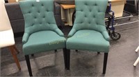 Fabric Leisure Padded Chairs Set of 2 $165 Retail