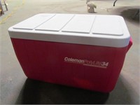 Red Coleman cooler