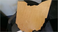 Wooden Ohio Plaque for Shoulder Mount