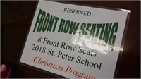 8 Front Row Seats 2018 St. Peter Christmas Program