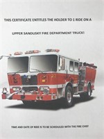 Ride on Upper Sandusky Fire Department Truck