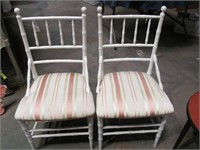 Pair of Chairs - water stain on fabric ONE MONEY