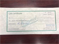 $50 Gift Certificate to Kimmel Corporation
