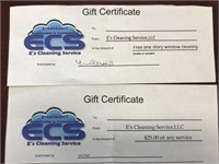 Spring Cleaning Gift Certificate