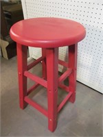 Painted Stool -missing some of the cap covers