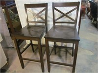 Pair of Bar Stools- Scratches and Wear ONE MONEY