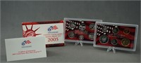 2005-S U.S. Mint Silver Proof Coin Set