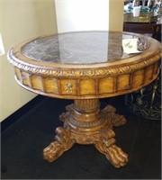 Old World Antique Pine Side Table