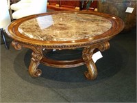 Sorrento Round Marble Top Cocktail Table
