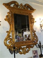 Dauphine Hand Carved Mirror