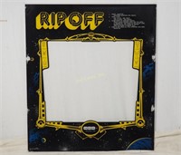 80's Rip Off Arcade Game Face Panel 28" X 24.5"