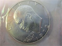 1972 Eisenhower UNC Silver Dollar
