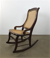 Small Vintage Caned Rocking Chair