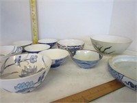 Japan rice bowls and decorative bowls