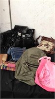 Group of purses and handbags