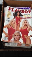 Group of playboy magazines and others