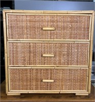 Small Bamboo/ Rattan Dresser