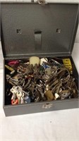 Metal storage box full of your missing keys