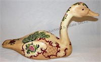 Wood Carved Hand Painted Goose