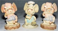 Little Mice Figurines X3