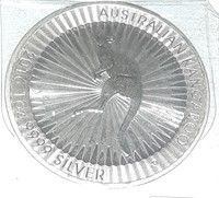 2016 AUSTRAILIAN KANAGROO 9999 SILVER 1 OZ.