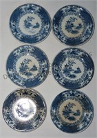 Allertons England Chinese Plates X6