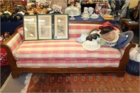 VERY OLD SCROLLED ARM SOFA