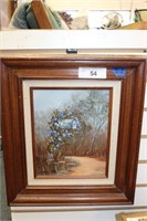 SIGNED PAINTING OF RURAL SCENE