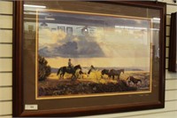 A.T. COX '96 SIGNED FRAMED PRINT