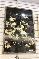 MOTHER OF PEARL ASIAN  PLAQUE