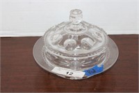 EPGA ROUND BUTTER DISH WITH LID