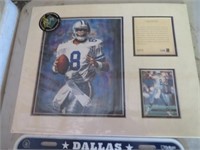Dallas Cowboys Troy Aikman Commerative Plaque