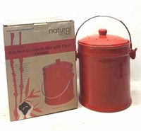 Natural Home 1 Gallon Ceramic Compost Bin