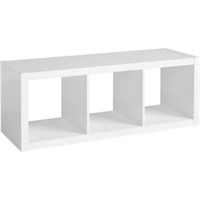 BH&G 3 Cube Organizer Book Shelf- White