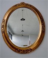 Gold Gilt Oval French Mirror - 725