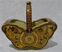 Chinese Moriage Butterfly Basket - 774