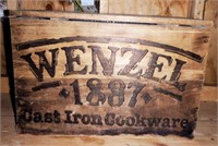 Wenzel cast iron cookware set to include: skillets