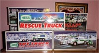 (7) Hess Trucks in original boxes