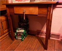 Pine single drawer sewing table