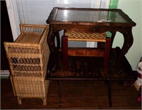Table lot: French provincial table with