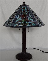 Tiffany Style Leaded Glass Table Lamp - 780