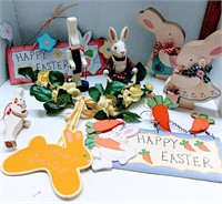 Wooden Easter Bunny Decorations