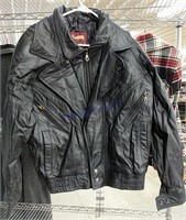 " True Breed " Medium Black Leather Jacket