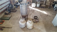 Homemade Boiler with Two Propane Tanks