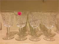 WATERFORD CRYSTAL CHAMPAGNE GLASSES 10