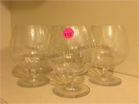 CRYSTAL BRANDY GLASSES 8