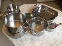 STAINLESS STEEL POTS PANS