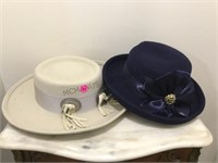 2 FANCY WOMENS HATS