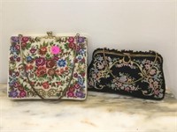 2 TAPESTRY PURSES