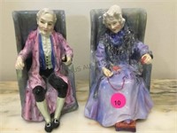 ROYAL DOULTON MAN AND WOMAN FIGURINES